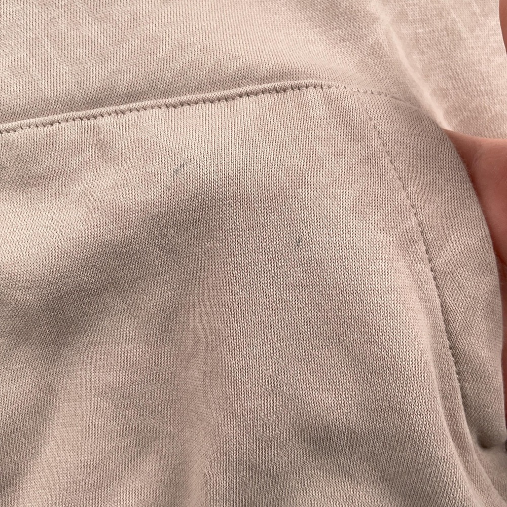 Nike Hoodie Womens Small Beige Club Fleece Pullover Sweatshirt All Over Print - Picture 3 of 12